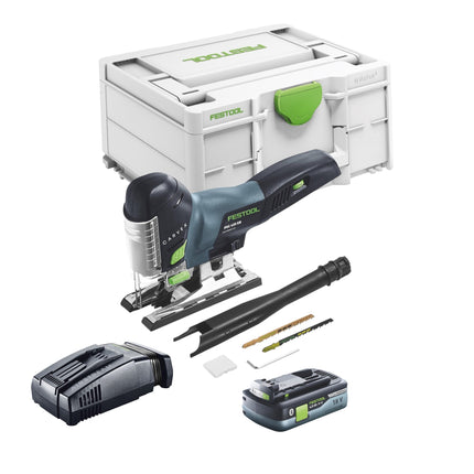 Festool CARVEX PSC 420 EB-Basic sierra de calar pendular sin cable 18 V 120 mm sin escobillas + 1x batería recargable 4,0 Ah + cargador rápido + Systainer