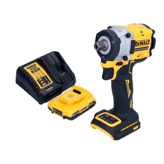 DeWalt DCF 922 D1 cordless impact wrench 18 V 406 Nm 1/2" brushless + 1x rechargeable battery 2.0 Ah + charger
