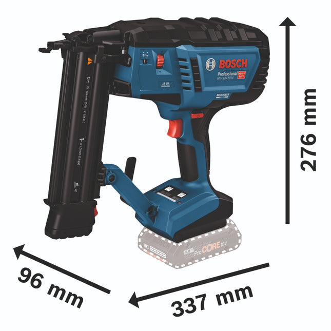 Bosch GNH 18V-50 M Professional cordless wood nailer 18 V 1.2 x 16 - 50 mm Brushless ( 0601482400 ) Solo - without battery, without charger