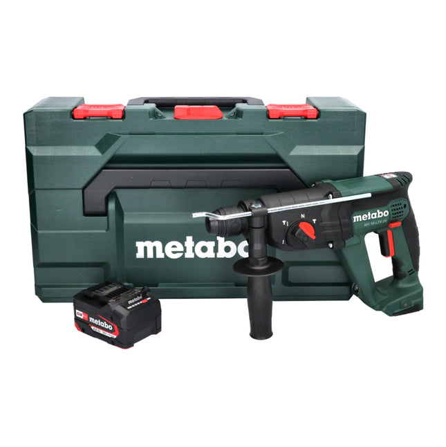 Martillo combinado sin cable Metabo KH 18 LTX 24 18 V 2,1 J SDS plus + 1x batería recargable 4,0 Ah + metaBOX - sin cargador