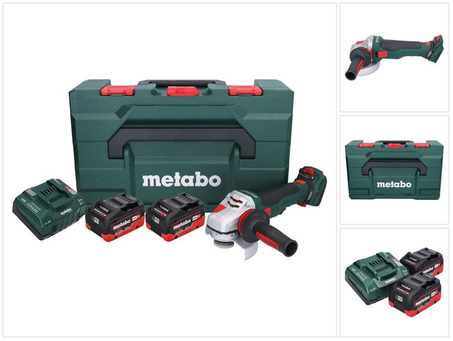 Metabo WVB 18 LTX BL 15-125 Quick cordless angle grinder 18 V 125 mm brushless + 2x rechargeable battery 8.0 Ah + charger + metaBOX