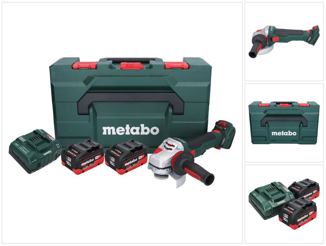 Metabo WVB 18 LTX BL 15-125 Quick cordless angle grinder 18 V 125 mm brushless + 2x rechargeable battery 10.0 Ah + charger + metaBOX