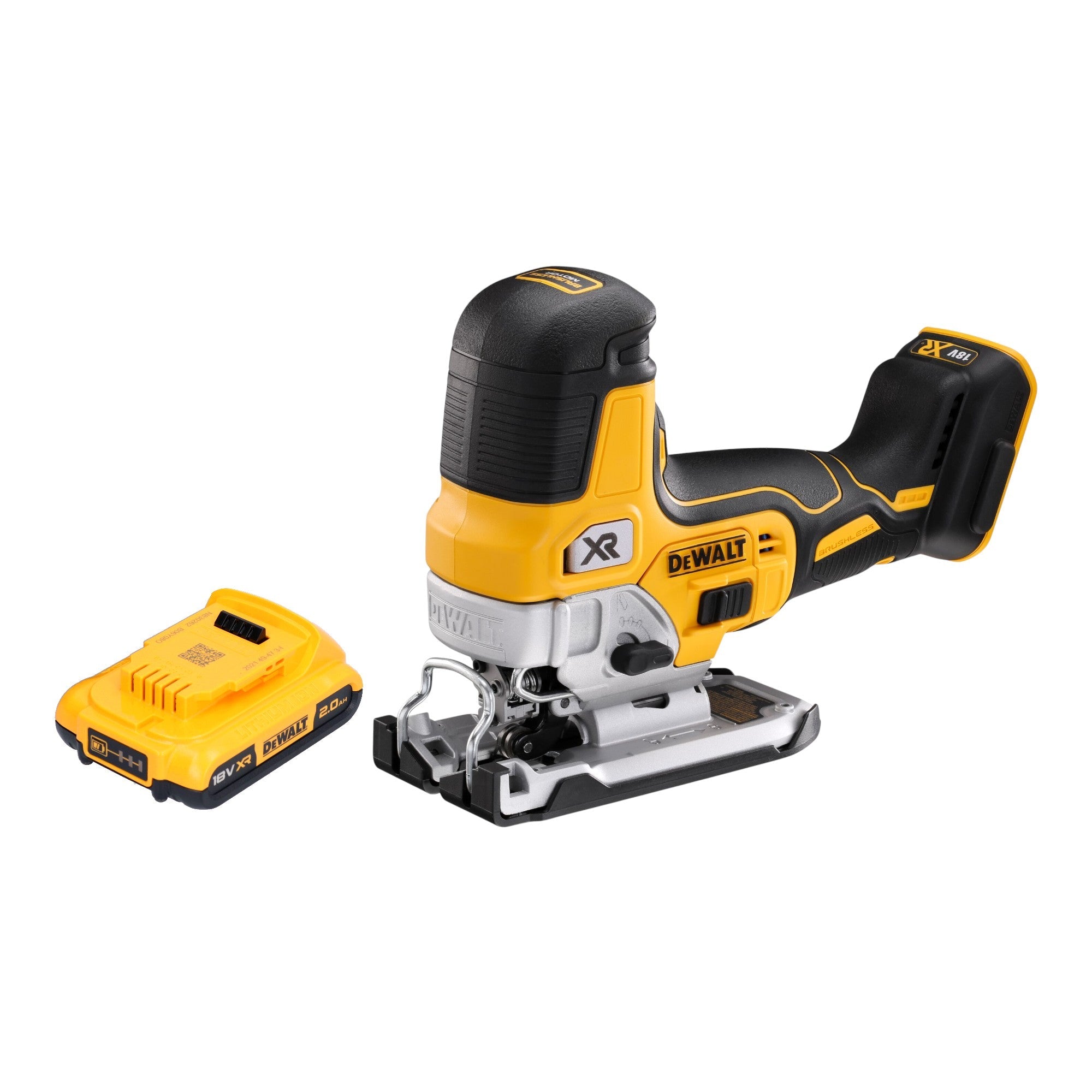 DeWalt DCS 335 N Akku Stichsäge 18 V 135 mm Brushless + 1x Akku 2,0 Ah - ohne Ladegerät