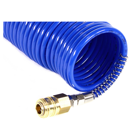 Prebena Spiralschlauch 6x9 mm 7,5 m mit Kupplung R 1/4 und Stecknippel NW 7.2 ( Z160.11 ) - Toolbrothers