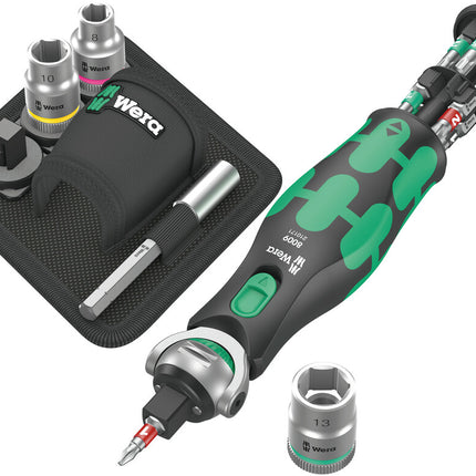 WERA Steckschlüsselsatz 8009 Zyklop Pocket Set 2 19-teilig 3/8″ + 1/4 ″ ( 4000822451 )