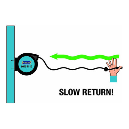 HAZET Druckluftschlauchtrommel 9040N-10 für Druckluft und Wasser ( 4000898953 )