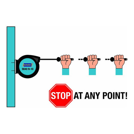 HAZET Druckluftschlauchtrommel 9040N-10 für Druckluft und Wasser ( 4000898953 )