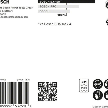 BOSCH Hammerbohrer Expert SDS max-8X Ø 18 mm Arbeits-L.200 mm L.340 mm ( 4000909899 )