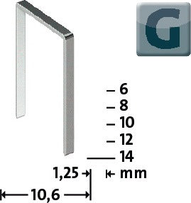 NOVUS Flachdrahtklammer G Typ 11 B10,6xL6mm ( 4000813886 )