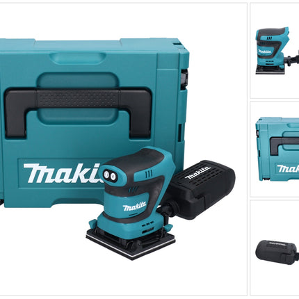 Makita DBO 480 ZJ Akku Schwingschleifer 18 V 112 x 102 mm + Makpac - ohne Akku, ohne Ladegerät