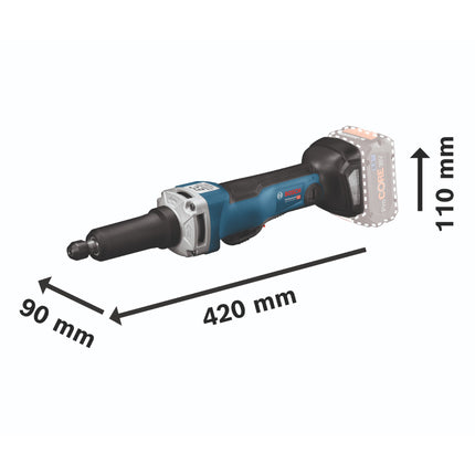 Bosch GGS 18V-23 PLC Professional cordless straight grinder 18 V brushless + 1x rechargeable battery 5.0 Ah + L-Boxx - without charger