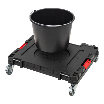 Toolbrothers RHINO XXL mobiler Transportroller ECO Movement+ Rollbrett mit Schwenkrädern aus Metall und Bremse