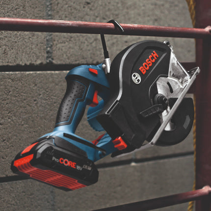 Bosch GKM 18V-50 Professional Akku Metall Handkreissäge 18 V 136 mm Brushless + 2x ProCORE Akku 4,0 Ah + Ladegerät + L-Boxx