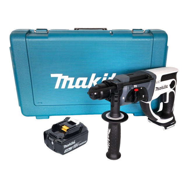 Makita DHR 202 F1W Akku Bohrhammer 18 V 20 mm 2,0 J weiß + 1x Akku 3,0 Ah + Koffer - ohne Ladegerät