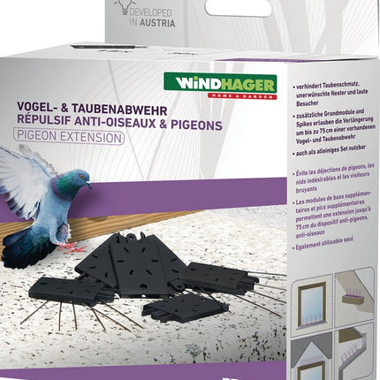 Windhager Vogel- und Taubenabwehr ( 4000818601 ) Schutz bis 75 cm, 30 Spikes