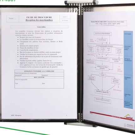 Tarifold Wandhalter ( 9000492070 ) 10 Sichttafeln lackiertf.A4