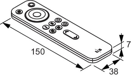 L & S LED Funkfernbedienung Serie Frankfurt ( 3000550054 ) 4-Kanal