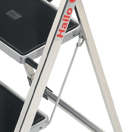 Hailo Klapptritt ( 9000463115 ) Stufen einschl. Plattform 3 Aluminium mit Stahl-Stufen