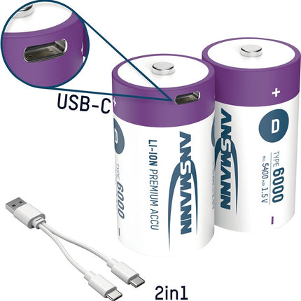 Ansmann Akkuzelle ( 4000876126 ) 1,5 V 5400 mAh