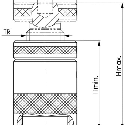AMF Schraubbock Nr. 6400 ( 4000833112 ) Größe 50 Höhe 38 - 50 mm