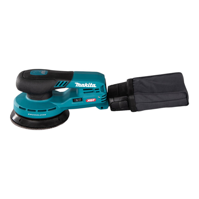 Makita BO 003 CGM201 Cordless random orbital sander 40 V max. 125 mm 3.0 mm stroke Brushless + 2x battery 4.0 Ah + charger
