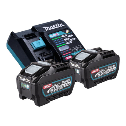 Makita BO 005 CGT201 Akku Schwingschleifer 40 V max. 80 x 130 mm 3,0 mm Hub Brushless + 2x Akku 5,0 Ah + Ladegerät
