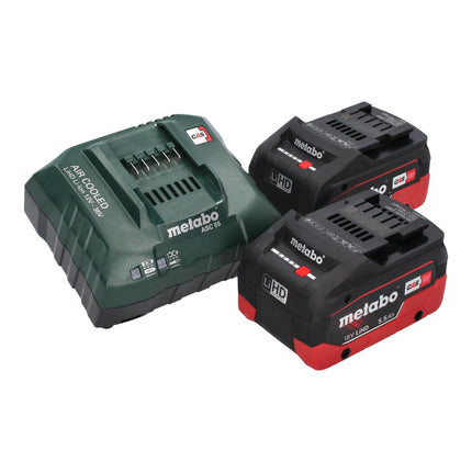 Metabo BP 18 LTX BL Akku Blaspistole 18 V Brushless + 2x LiHD Akku 5,5 Ah + Ladegerät
