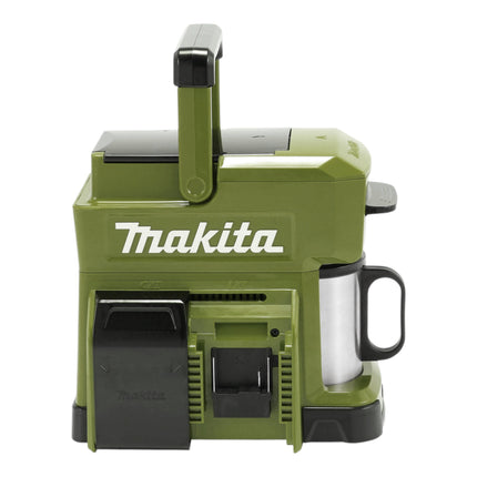 Makita DCM 501 MO Akku Kaffeemaschine 12 V max. / 18 V Olive + 1x Akku 4,0 Ah - ohne Ladegerät