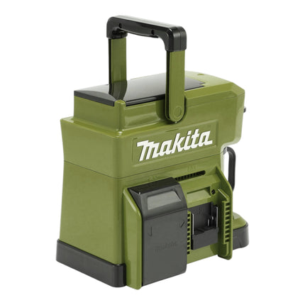 Makita DCM 501 GO Akku Kaffeemaschine 12 V max. / 18 V Olive + 1x Akku 6,0 Ah - ohne Ladegerät