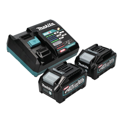 Makita GA 044 GM201 Akku Winkelschleifer 40 V max. 125 mm X-LOCK Brushless + 2x Akku 4,0 Ah + Ladegerät