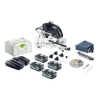 Festool KAPEX KSC 60 EB Basic Akku Kapp Zugsaege 18 V 36 V 216 mm Brushless 4x Akku 8 0 Ah Ladegeraet Systainer 0 - toolbrothers