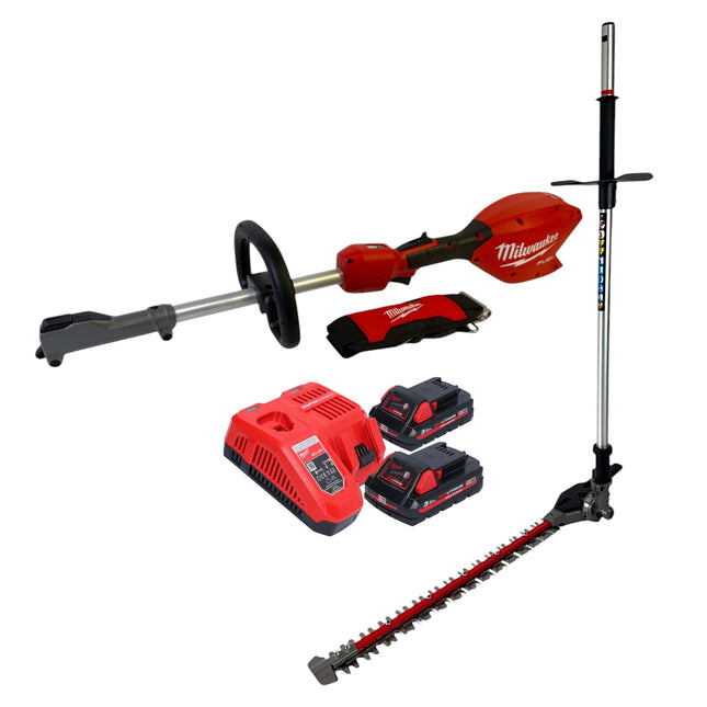 Milwaukee M18 FOPH2 HTA 302 Akku Basiseinheit 18 V Brushless Heckenscheren Aufsatz 2x Akku 3 0 Ah Ladegeraet 0 - toolbrothers