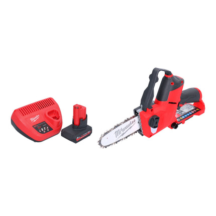 Milwaukee M12 FHS 501 Akku Astsaege 12 V 15 cm Brushless 1x Akku 5 0 Ah Ladegeraet 0 - toolbrothers