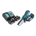 Makita DUC 101 SF201 Akku Astsaege 18 V 10 cm Brushless 2x Akku 3 0 Ah Ladegeraet 0 - toolbrothers