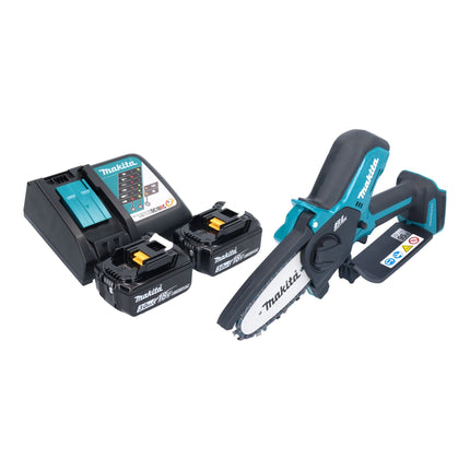 Makita DUC 101 RF201 Akku Astsaege 18 V 10 cm Brushless 2x Akku 3 0 Ah Ladegeraet 0 - toolbrothers
