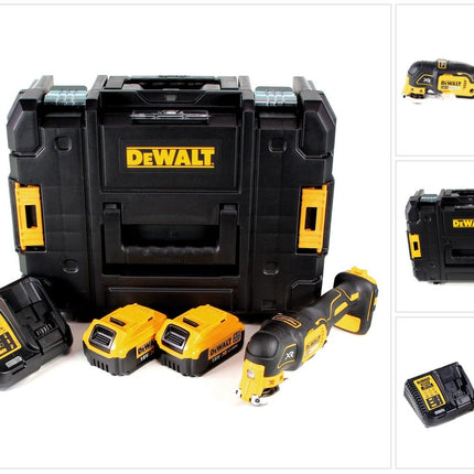 DeWalt DCS 355 M2 Akku Oszillierer 18V Brushless Solo + 2x Akku 4,0Ah + Ladegerät + TSTAK - Toolbrothers