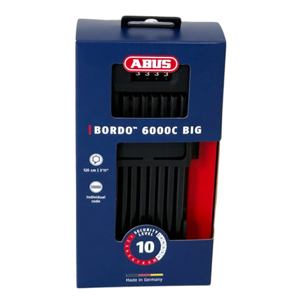 ABUS Bordo Combo 6000C 120 Faltschloss 120 cm Laenge mit Halter 1 - toolbrothers