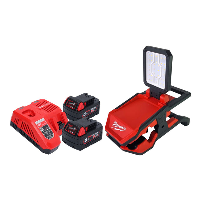 Milwaukee M18 PAL2 502 Akku Leuchte 18 V 2000 lm IP20 2x Akku 5 0 Ah Ladegeraet 0 - toolbrothers