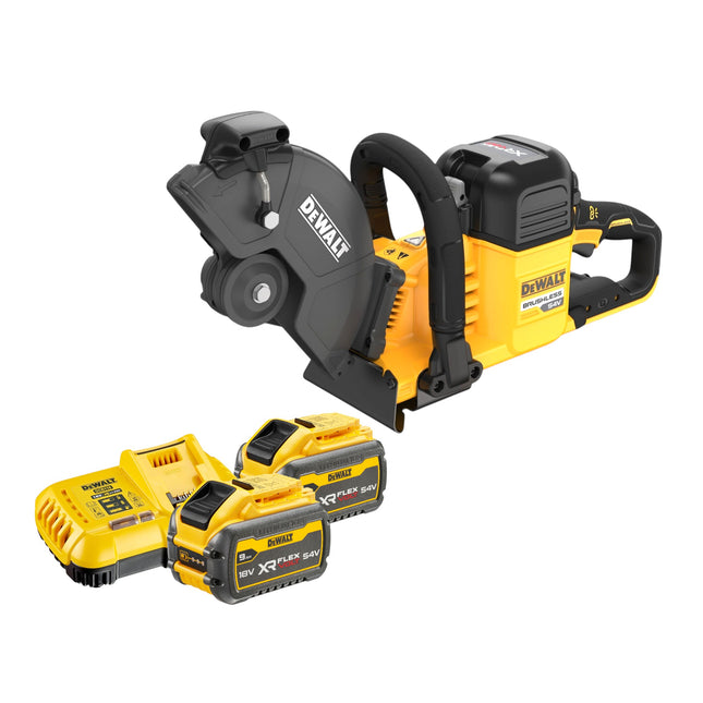DeWalt DCS 691 X2 Akku Trennschleifer 54 V FlexVolt 230 mm Brushless 2x Akku 9 0 Ah Ladegeraet 0 - toolbrothers