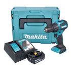 Makita DHP 490 RT1J Akku Schlagbohrschrauber 18 V 65 Nm Brushless 1x Akku 5 0 Ah Ladegeraet Makpac 0 - toolbrothers