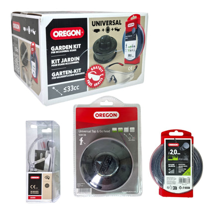 Oregon Garten Set Fadenkopf Faden Schutzbrille 646568 fuer Freischneider bis 33 cm  0 - toolbrothers