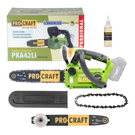 Procraft PKA42Libb Akku Kettensaege 20 V 304 mm Brushless Solo ohne Akku ohne Ladegeraet 1 - toolbrothers