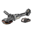 Procraft Industrial AG125Cbb Akku Flachkopf Winkelschleifer 20 V 125 mm Brushless 1x Akku 2 0 Ah ohne Ladegeraet 0 - toolbrothers