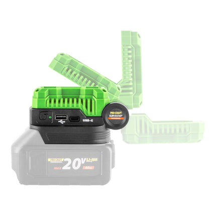 Procraft LL20bb Akku LED Strahler 20 V 500 lm 1x Akku 4 0 Ah Ladegeraet 4 - toolbrothers