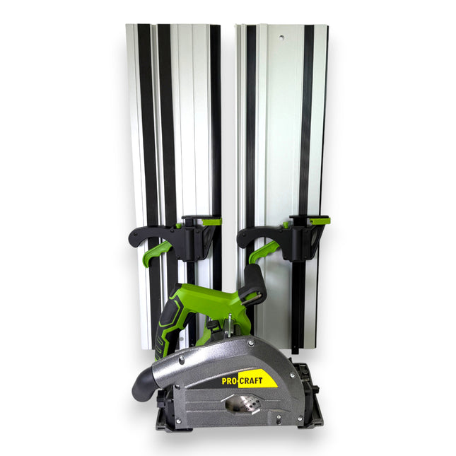 Procraft KR2100 Tauchsaege 1400 Watt 165 mm 2x Fuehrungsschiene 700 mm 0 - toolbrothers