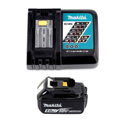 Makita DHR 182 RT1J Akku Bohrhammer 18V 1,7J SDS plus Brushless + 1x Akku 5,0Ah + Ladegerät + Makpac - Toolbrothers