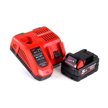 Milwaukee M18 BMT-501 Akku Multifunktionswerkzeug 18 V + 1x Akku 5,0 Ah + Ladegerät