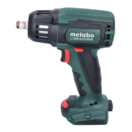 Metabo SSW 18 LTX 400 BL Akku Schlagschrauber 18 V 400 Nm 1/2" Brushless + 1x Akku 5,5 Ah + Ladegerät + metaBOX