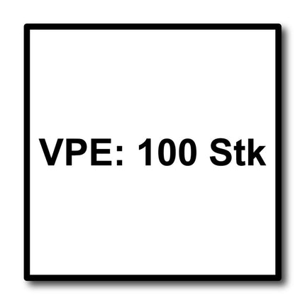 Meisterling Fassadenschrauben 5,5x25 mm 100 Stück ( 010030000021 ) 12 mm Flachkopf hellgrau mit Torx Teilgewinde V4A Edelstahl