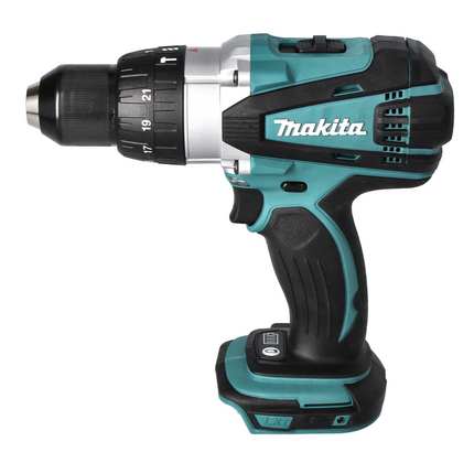 Makita DHP 458 RG Akku Schlagbohrschrauber 18 V 91 Nm + 2x Akku 6,0 Ah + Ladegerät